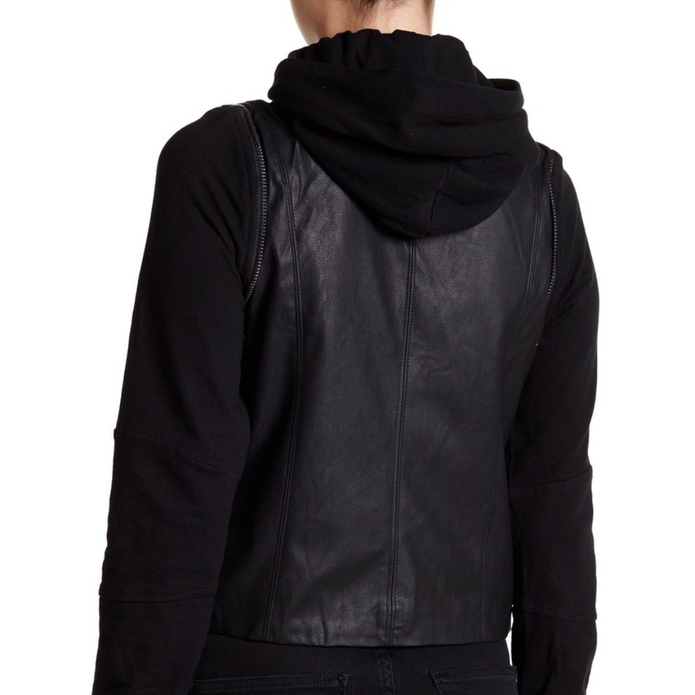 Leather Vested Jacket - Picture 2 of 4